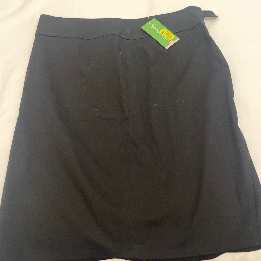 Lilly Pulitzer NWT side zip black skirt size 8